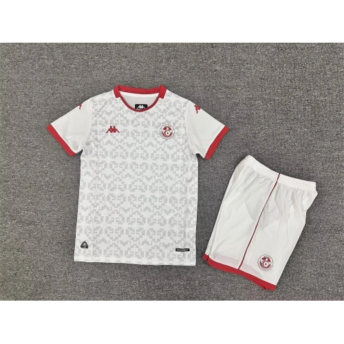 2026 Tunisia Away Football Shirt Kids Size