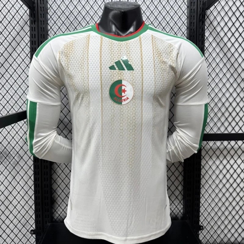 2026 Algeria Home Long Sleeve Player Version Soccer Jersey