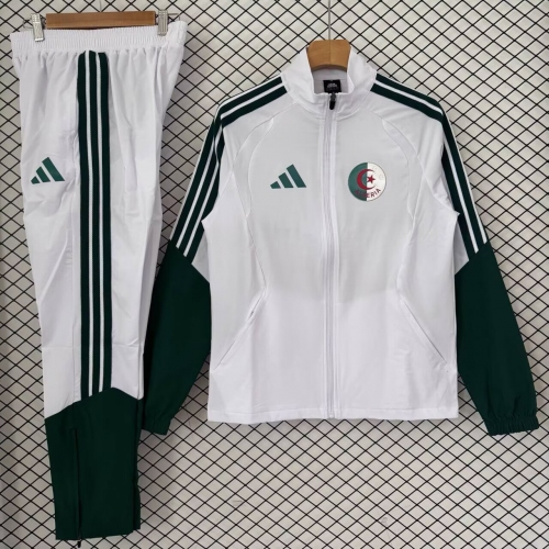 2026 Algeria National Team Windbreaker White Football Shirt Set