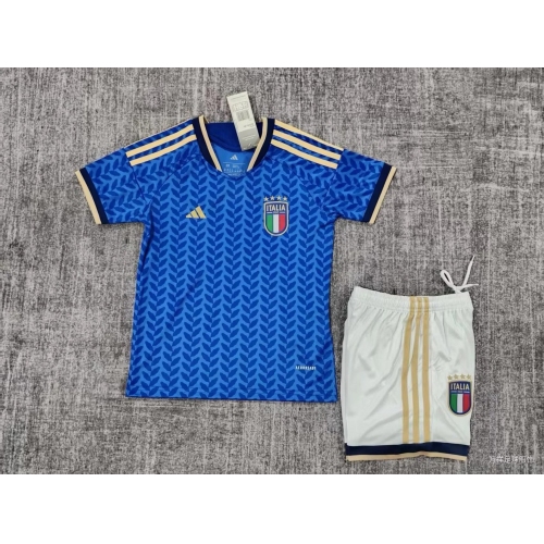 2026 Italy National Team Home Soccer Shirt Kids Size