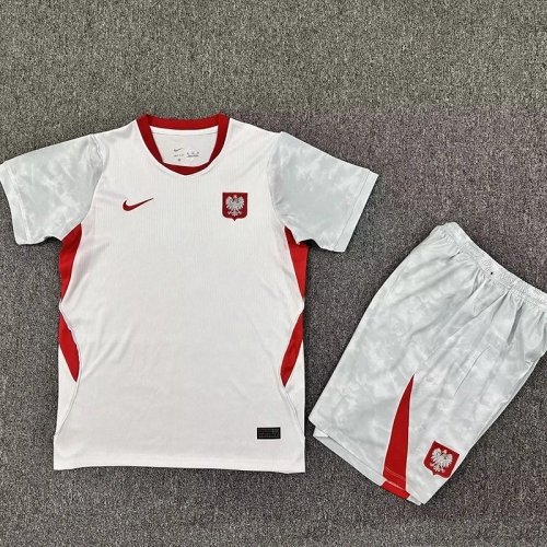 26/27 Poland Home Kids Soccer Jersey