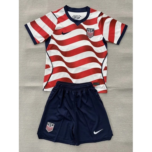 26/27 USA Home Kids Soccer Jersey