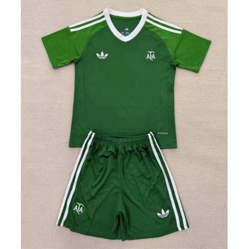 Argentina 2025 Green Goalkeeper Kids Suit