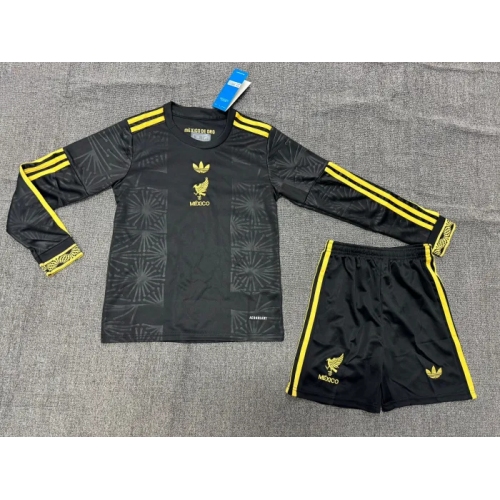 Mexico Gold Long Sleeve Kids Suit 25/26