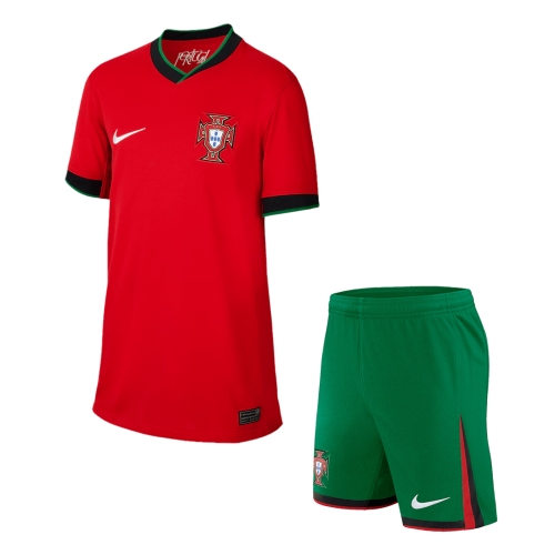 Portugal Home Kids Soccer Jerseys Kit EURO