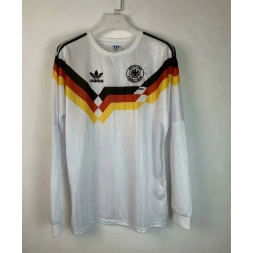 1990 Retro Germany Home Long Sleeve Football Shirt