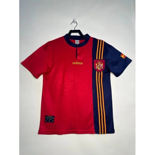 1996 Retro Spain National Team Home Football Shirt