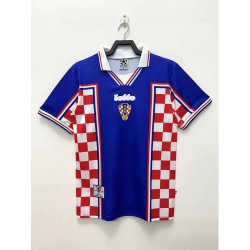 1998 Retro Croatia Away Soccer Shirt