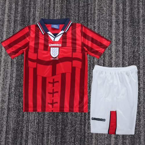 1998 Retro England Away Football Shirt Kids Size