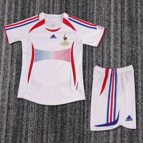 2006 Retro France Away Football Shirt Kids Size