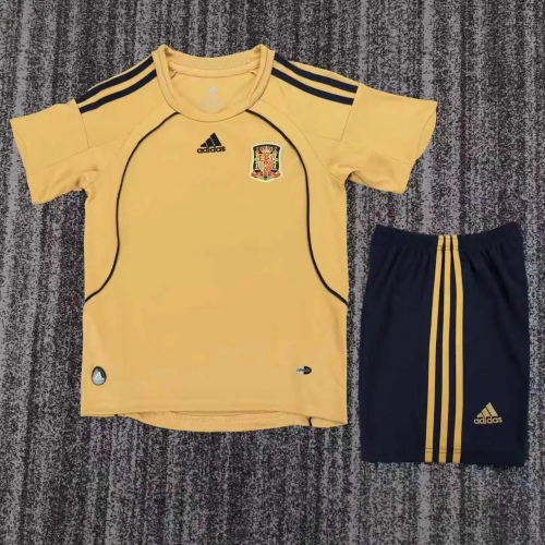 2008 Retro Spain National Team Away Football Shirt Kids Size