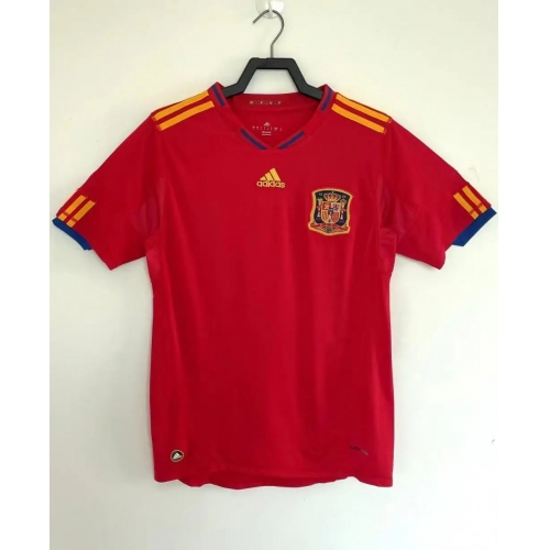 2010 Retro Spain Home Football Shirt