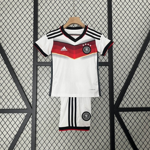 2014 Retro Germany Home Soccer Jersey Kids Size