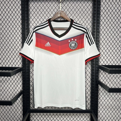 2014 Retro Germany Home Soccer Jersey