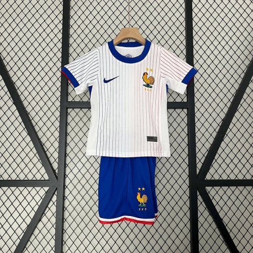 2024 France Away Football Shirt Kids Size