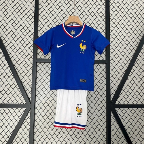 2024 France Home Football Shirt Kids Size