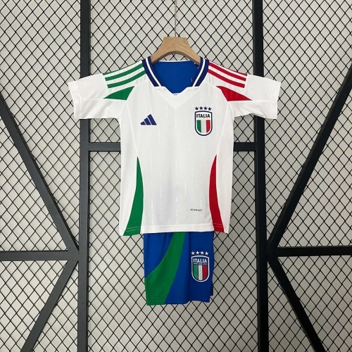 2024 Italy National Team Away Soccer Shirt Kids Size