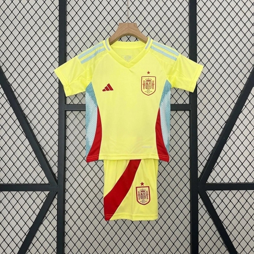 2024 Spain National Team Away Football Shirt Kids Size