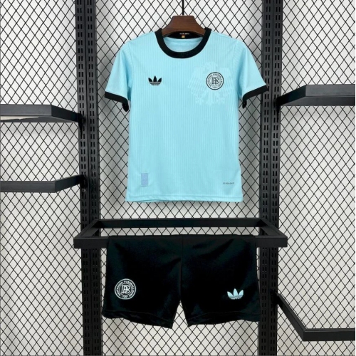 2025 Germany 125th Anniversary Edition Blue Football Shirt Kids Size