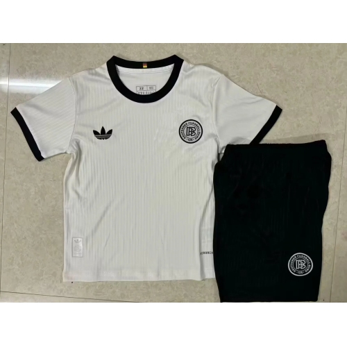2025 Germany 125th Anniversary Edition White Football Shirt Kids Size