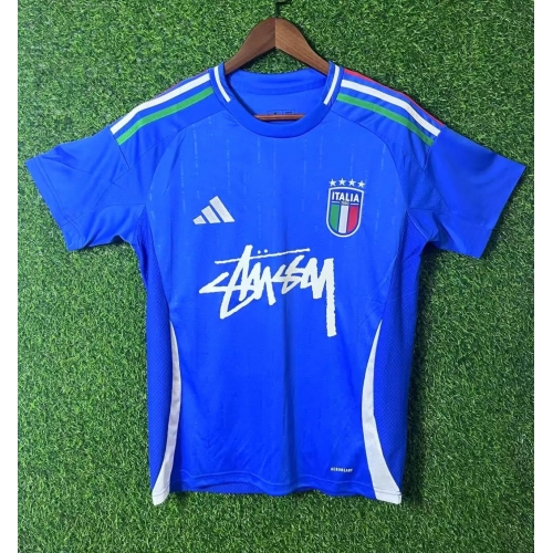 2025 Italy Special Edition Blue Soccer Jersey