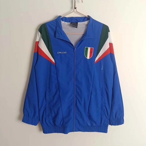 2025 Italy Windbreaker Dark Blue Soccer Shirt
