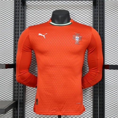 2025 Player Version Long Sleeve Portugal Home Football Shirt