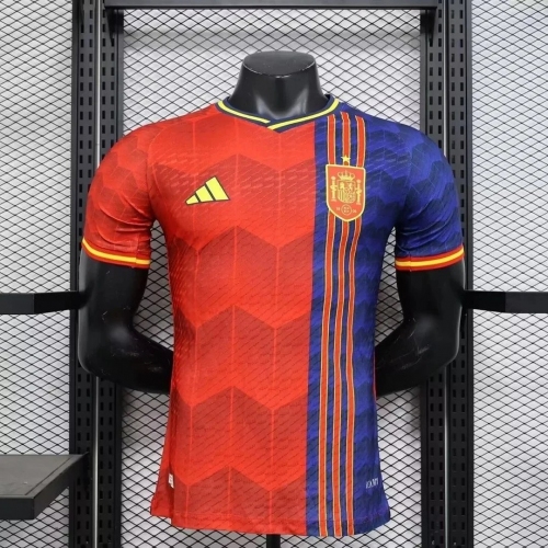 2025 Player Version Spain National Team Special Edition Red Football Shirt