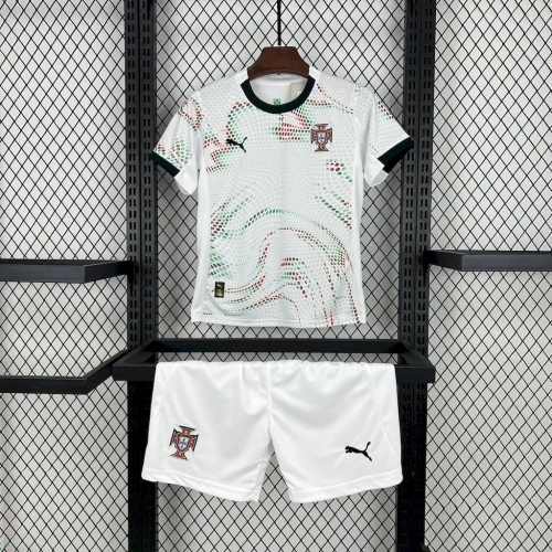 2025 Portugal Away Football Shirt Kids Size