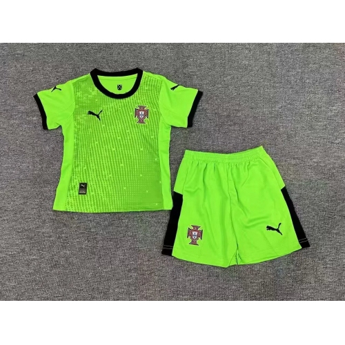 2025 Portugal Goalkeeper Football Shirt Kids Size