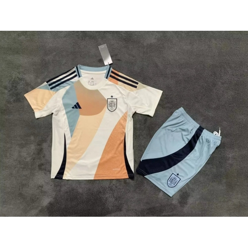 2025 Spain National Team Away Football Shirt Kids Size