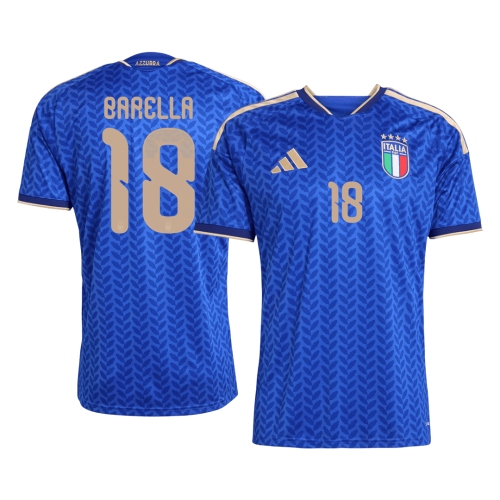 BARELLA #18 Italy Home Soccer Jersey World Cup 2026