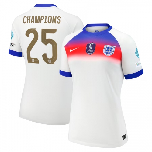 England Women's Team Euro 2025 Champions 25 Home Woman Jersey