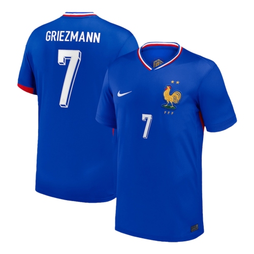GRIEZMANN #7 France Home Soccer Jersey EURO