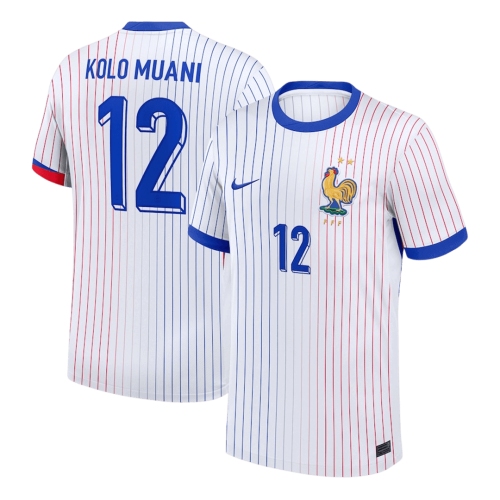 KOLO MUANI #12 France Away Soccer Jersey
