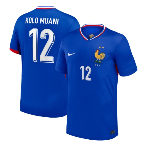 KOLO MUANI #12 France Home Soccer Jersey
