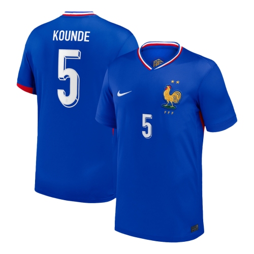 KOUNDE #5 France Home Soccer Jersey