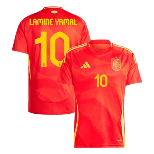 LAMINE YAMAL #10 Spain Home Soccer Jersey EURO