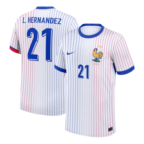 L.HERNANDEZ #21 France Away Soccer Jersey