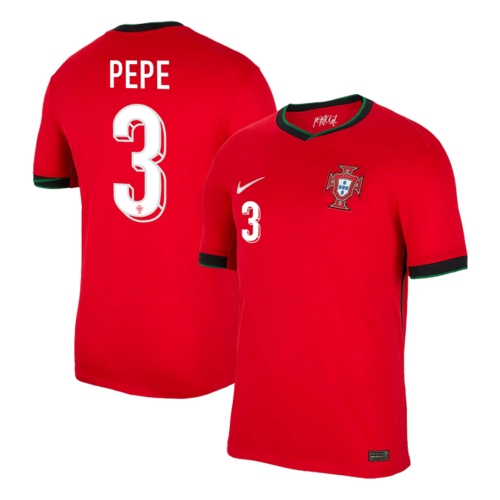 PEPE #3 Portugal Home Soccer Jersey EURO