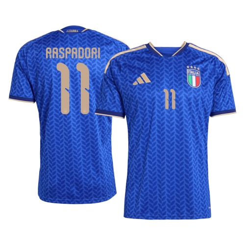 RASPADORI #11 Italy Home Soccer Jersey World Cup 2026