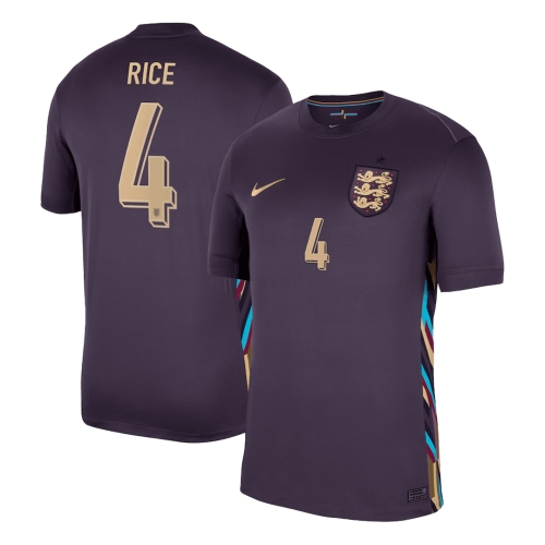 RICE #4 England Away Soccer Jersey