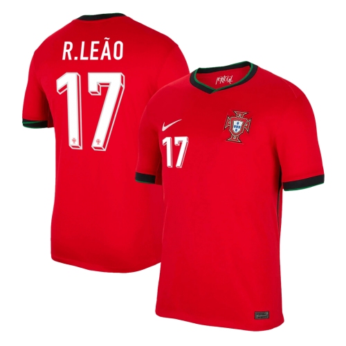 R.LE&Atilde;O #17 Portugal Home Soccer Jersey EURO