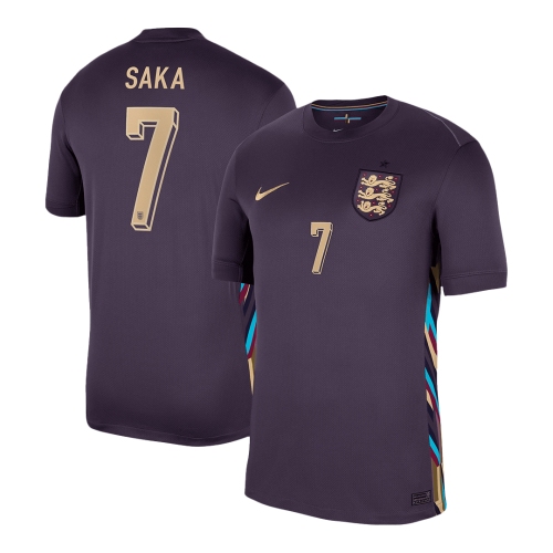 SAKA #7 England Away Soccer Jersey EURO