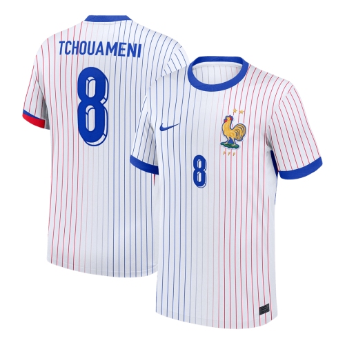 TCHOUAMENI #8 France Away Soccer Jersey