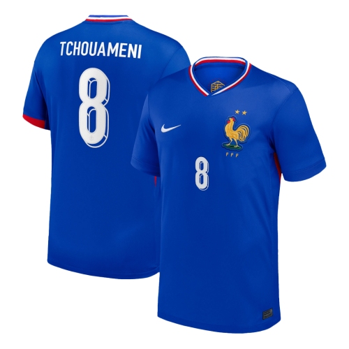 TCHOUAMENI #8 France Home Soccer Jersey