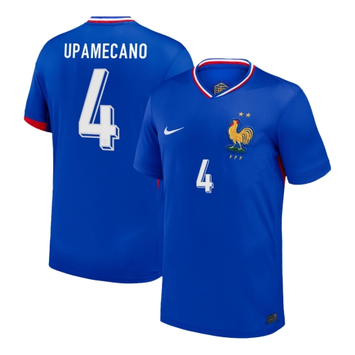 UPAMECANO #4 France Home Soccer Jersey