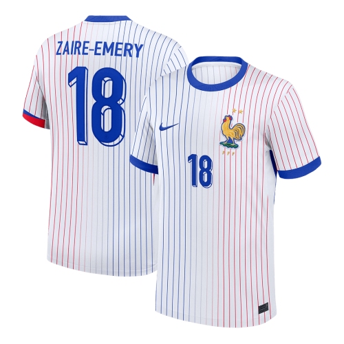 ZAIRE-EMERY #18 France Away Soccer Jersey