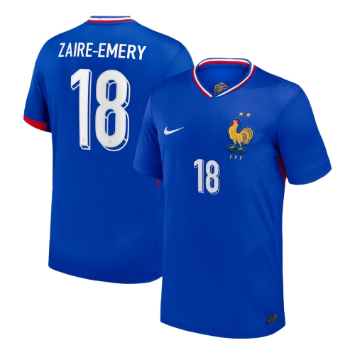 ZAIRE-EMERY #18 France Home Soccer Jersey