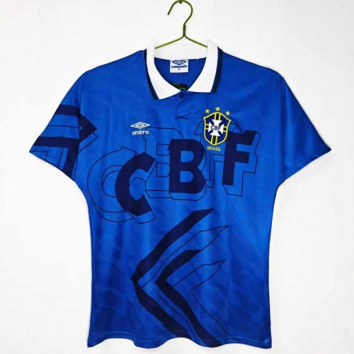 1992 Retro Brazil Away Soccer Jersey